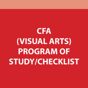 CFA PROGRAM OF STUDY CHECKLIST